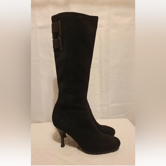🔥 BCBGeneration PL Bettys Black Faux Suede Tall Womens Boots size 8.5 - Picture 6 of 13